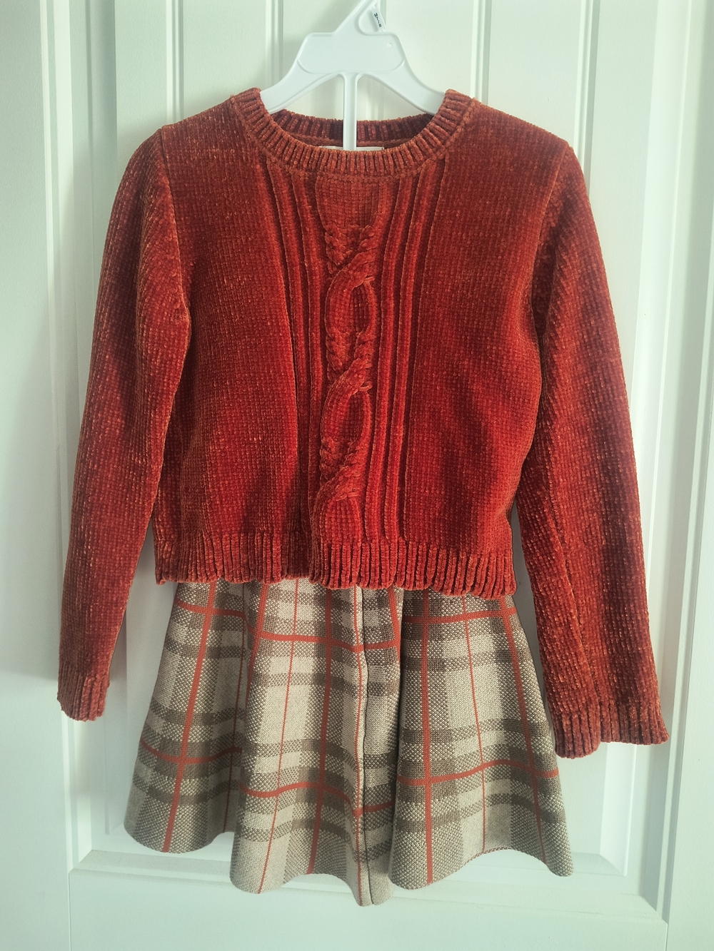 Tommy Bahama Burnt Orange Chenille Crewneck Sweater